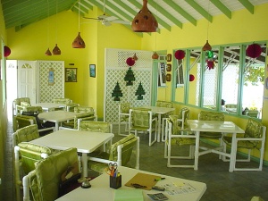 inside callaloo restaurant carriacou