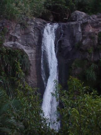 Close up of Concord Waterfalls Grenada