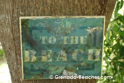 herons flight grenada villa sign to beach