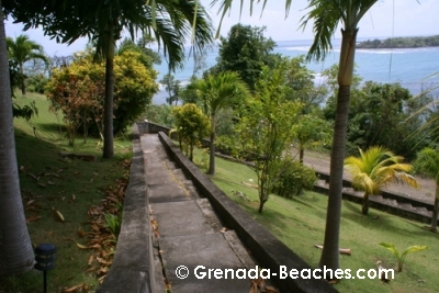 herons flight grenada villa stairs to beach 